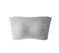 2026 Soutien Gorge sans Armature Soutiens-Gorge de Sport Grande Taille sans Coutures, asymétriques, Bretelles et Corsets, Anneaux en Acier (Grey, XXXXXXL)