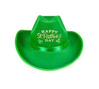 2026 St Patrick Party Performance Accessoires Irlandais Happy Day Print Chapeau seau imprimé avec fleurs, Vert menthe., taille unique