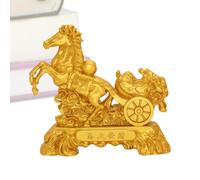 2026 Statue de Cheval pour Nouvel An Chinois Décoratif Métal Or Objets de | Décorations du Nouvel An chinois pour les magasins d'automobiles écoles bureaux magasins salon chambre décoration fête