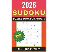2026 Sudoku: 365 Daily Puzzles for Teens and Adults - All Hard with Solutions: Travel-Size Sudoku Book with Hard Puzzles - Perfect Gift, Stocking Stuffer, or Challenging Travel Companion