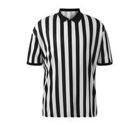 2026 - T-shirt d'arbitre pour homme, t-shirt officiel d'arbitre pour homme, manches courtes, costume de football, Halloween, haut ventre nu, camouflage, Blanc., M