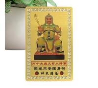 2026 Tai Sui Carte d'or, Carte Dorée de Prière pour l'Année du Cheval, Décoration Saisonnière pour Famille et Cadeau