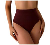2026 Tanga Shapewear pour Femmes Body Sous-vêtements Sans Couture Taille Entraîneur Culotte, marron, S