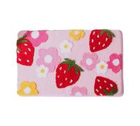 2026 Tapis moderne minimaliste pour chambre à coucher avec tapis isolant imitation fraise pour salle de bain - Tapis de sol résistant à l'usure (A, taille unique)