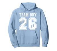 2026 Team Boy Gender Reveal Baby Shower Adoption Bleu Sweat à Capuche