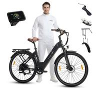 2026 TTGO C3 PRO Vélo Électrique 28"" - Moteur Bafang 250W -Batterie 36V 20Ah - 25 km/h Max - 120KM Max - Capteur de couple - Noir