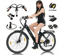 2026 TTGO C3 PRO Vélo Électrique 28"" - Moteur Bafang 250W -Batterie 36V/20Ah - 25 km/h Max - 120KM Max - Capteur de couple - Noir