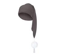 2026 Unisexe Solide Imprimé Hiver Extérieur Coupe-Vent Avec Couverture Chapeau Bonnet Tricoté, gris foncé, taille unique