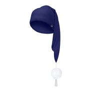 2026 Unisexe Solide Imprimé Hiver Extérieur Coupe-Vent Avec Couverture Chapeau Bonnet Tricoté, Marine, taille unique