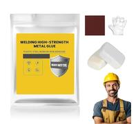 2026 Upgrade Mud Iron Glue - Multi-Purpose Repair Mud Iron Glue for Metal, Repair Mud Iron Glue with Strong/Quick Drying, for Pipes, Wall Holes, Wood, Household Repairs (White,160g)
