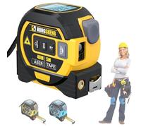 2026 Upgraded 3-in-1 the-almighty-ruler, 3-in-1 Measuring Tool, Digital Tape Measure With Data Storage, Measuring Pythagorean,Area,Volume,Switchable Units M/Ft/In(Yellow,80m)