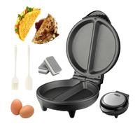 2026 Upgraded Dual-Zone Electric Omelette Maker, Omlet Maker Electric Nonstick, Double-Sided Omelet Maker with Deep Plate & Cool-Touch Handle, No Flipping Needed