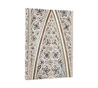 2026 Vault of the Milan Cathedral (Duomo di Milano) Midi 18-month Horizontal Hardcover Flexi Dayplanner 2025-2026 (Wrap Closure)