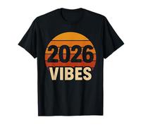 2026 Vibes Chemise Circle Sunset Bold Vintage Twenty Six Feel T-Shirt