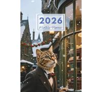 2026 Vintage Cat Christmas Town Monthly Planner: Plan Your Year with Whimsical Retro Holiday Feline Charm