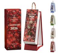 2026 Vintage European Style Oil Painting Flip Calendar, Oil Painting Festive Days Theme Aesthetic, Elegant Desktop Flip Calendar (Style-D)