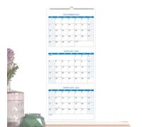]2026 Wall Calendar, Monthly Planner, 25.98x11.26 inches Vertical Scheduling with Hangable Design, Year Round Date Organizer for Travel Planning Notes School Bedroom Family Living Room Holiday