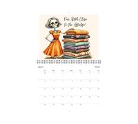 2026 Wall Calendar - Sewing Skeleton Planner Funny | Monthly Organizer Perfect Office, School, Classroom, Family Use or Humorous Yearly Planning Tool, 8.46x11.02in