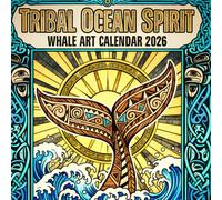 2026 Whale Fluke Art Calendar: Highly Detailed Marine Life Patterns for Your Wall or Desk