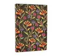 Paperblanks – Agenda journalier Wild Flowers Midi 2026, couverture souple flexi, élastique