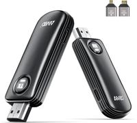2026 Wireless HDMI Transmitter and Receiver, 5.8G Low Input Lag, Plug&Play | Émetteur récepteur HDMI sans fil 1080P pour Stream vidéo depuis PC/Laptop vers HDTV/Projector, 50m Extender for Office/Home