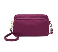 2026 Women's New Nylon Fashion Portable One Shoulder Drawstring Small Crossbody Bag For Men(Purple)