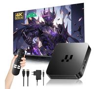 2026 Y1 Android 16.0 Boîtier TV, Smart Box 4K HD pour Téléviseur avec WiFi 2,4GHz + 5GHz, Appareil TV Boîtier Chaîne Internet, Puce S905, USB 2.0, Compact et Puissant (Télécommande Vocale Bluetooth)