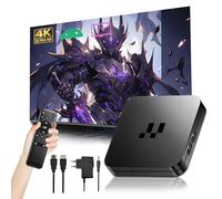 2026 Y1 Android 16.0 Boîtier TV, Smart Box 4K HD pour Téléviseur avec WiFi 2,4GHz + 5GHz, Appareil TV Boîtier Chaîne Internet, Puce S905, USB 2.0, Compact et Puissant (Télécommande Infrarouge)