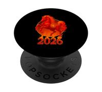 2026 Year of The Fire Horse Chinese New Year Lunar Zodiac PopSockets PopGrip Adhésif
