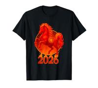 2026 Year of The Fire Horse Chinese New Year Lunar Zodiac T-Shirt