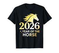 2026 Year of The Horse Shirt-3 Cool Fun Happy Lunar New Year T-Shirt