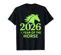 2026 Year of The Horse Shirt Green - Happy Lunar New Year T-Shirt