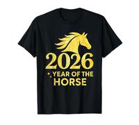 2026 Year of The Horse Shirt Yellow Luxury - Lunar New Year T-Shirt