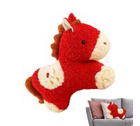 2026 Year Of The Horse Stuffed Animals Chinese New Years Plush Horse | 50cm Mignon Red Mascot Souvenir | 2026 Chinese Nouvel An Stuffed Animal | For Kids Boys Girls Adults Home Office Living Room