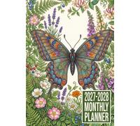 2027-2028 Monthly Planner: Butterfly themed Cover Two-Year Calendar Organizer with Monthly Goals, To-Do Lists, Notes, Vision Board and Contacts