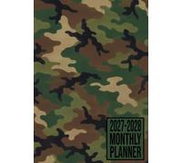 2027-2028 Monthly Planner: Camo US Woodland Camouflage Print Cover Two-Year Calendar Organizer with Monthly Goals, To-Do Lists, Notes, Vision Board and Contacts