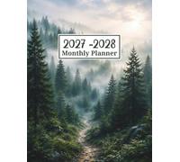 2027-2028 Monthly Planner: Large Print Organizer with Peaceful Woodland Landscape | Schedule Book for Goals, Appointments, Notes & Everyday Planning