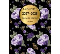 2027-2028 Monthly Planner Large: Two year calendar - January 2027 Through December 2028 Agenda Book Featuring Habit Tracker Pages, Birthday Log, Notes Sections and More (January 2027 - December 2028)