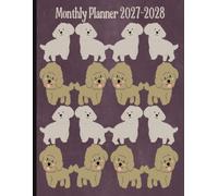 2027 - 2028 Monthly Planner: Two-Year Calendar from January 2027 to December 2028 | 24-Month Schedule Organizer with Holidays and Inspirational Quotes and Vision Board | Large Size | DOGS Cover