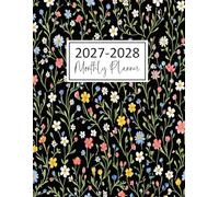 2027-2028 Monthly Planner with Tabs: Large Size 8.5 x 11 Inches | 2 Year Calendar Schedule Organizer (24 Month from Jan 2027 to Dec 2028) with US Holidays & Motivational Quotes | Wildflower Pattern