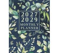 2027-2029 Monthly Planner 3 years: 36 Months, January 2027 to December 2029, 3-Year Calendar, 8.5x11 inches, |Theme: Navy Cover |