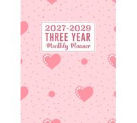 2027-2029 Monthly Planner: A Thoughtful Gift and Everyday Organizer for the Next Three Years | Pink cover