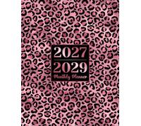 2027-2029 Monthly Planner: The Complete Organizer for Your Next Three Years, Time Management, Goals, Appointments & Everyday Planning | Pink Leopaed cover