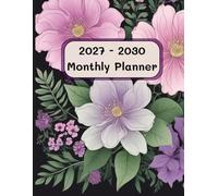 2027-2030 Monthly Planner: 4 Year Calendar 8.5 x 11 Large Size with Holiday Reminders | from JANUARY to DECEMBER 48 Month Organizer Schedule | Purple ... time and prioritizing to achieve their goals