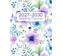 2027-2030 Monthly Planner: 4 Year From January 2027 To December 2030