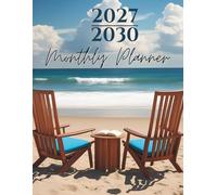 2027-2030 Monthly Planner: Plan Ahead, Stay on Track With This Four-Year Journey at a Glance, Two-Page Spread Calendar. Perfect for School, Office, and Home. Floral Design.