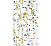 2027-28 Wildflower Garden 2-Year Pocket Planner (24-Month Calendar)