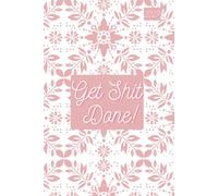 2027 A5 Diary - Get Shit Done | Pretty Pink Tile Design Cover| Weekly Planner, Journal & Organiser
