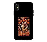 2027 Année de la chèvre Nouvel an Chinois Bélier Mouton Zodiaque Chinois Coque pour iPhone X/XS