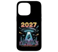 2027 Année Tout Change Premier Contact Alien Coque pour iPhone 14 Pro Max